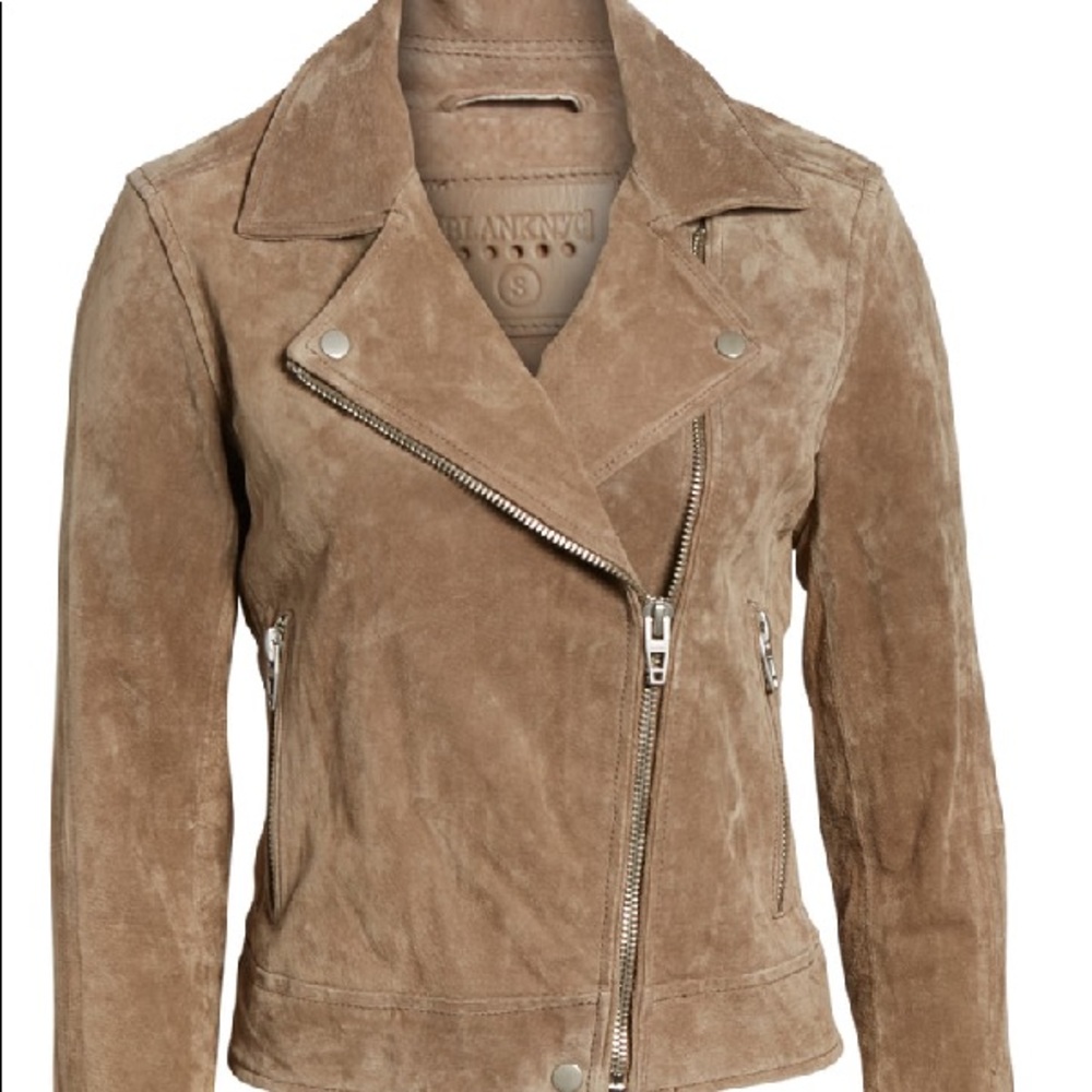Blank nyc suede moto jacket